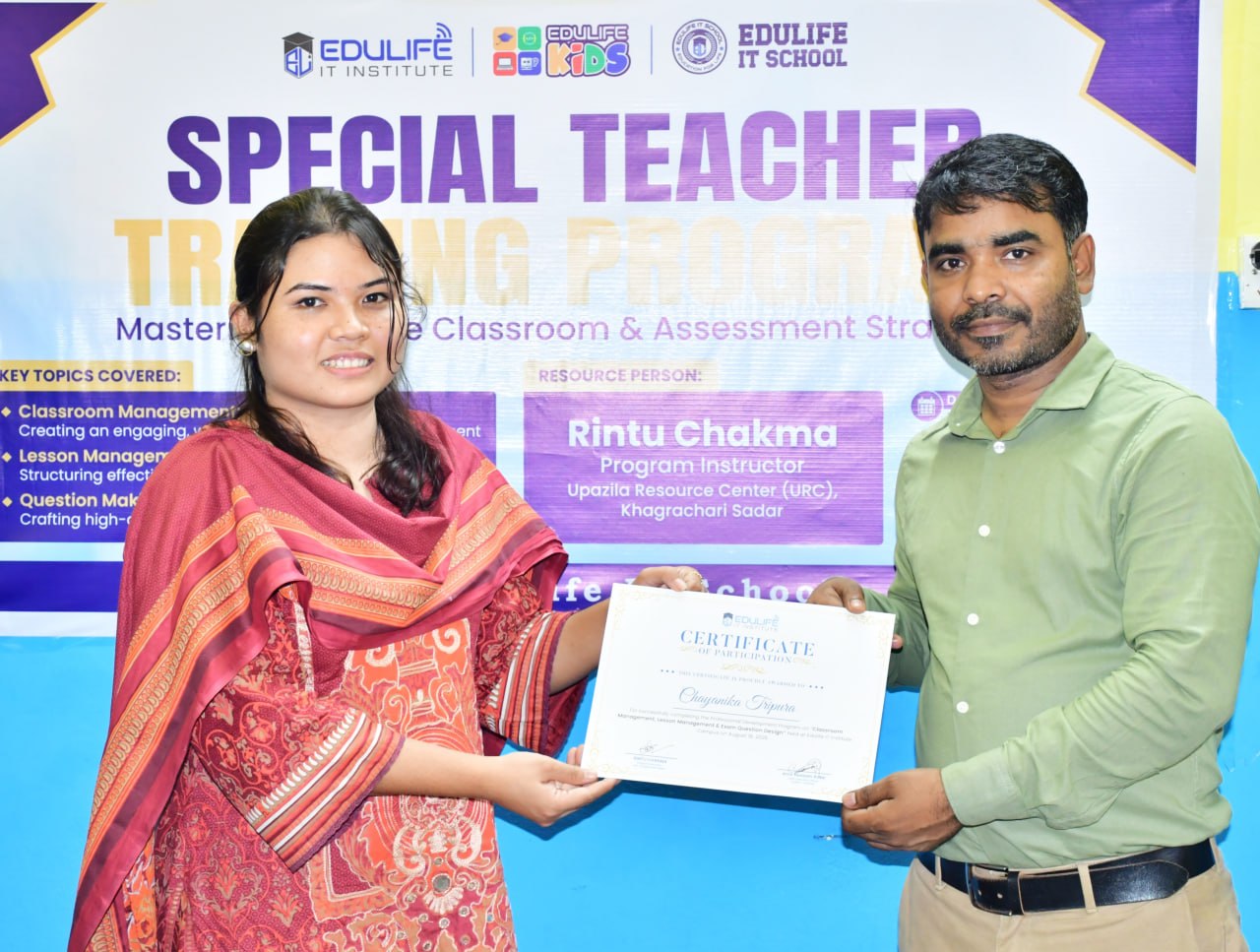 Chayanika Tripura, Assistant Teacher